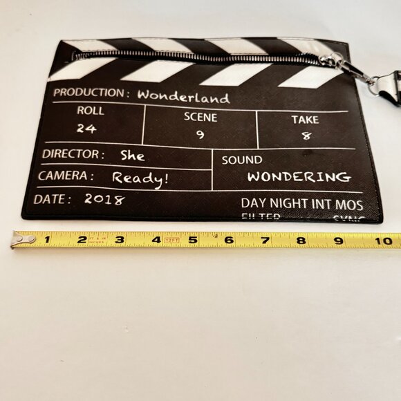 Movie Table Clapper Board Shoulder Bag
Scene Film Zipper Handbag Purse Trench - Picture 6 of 9